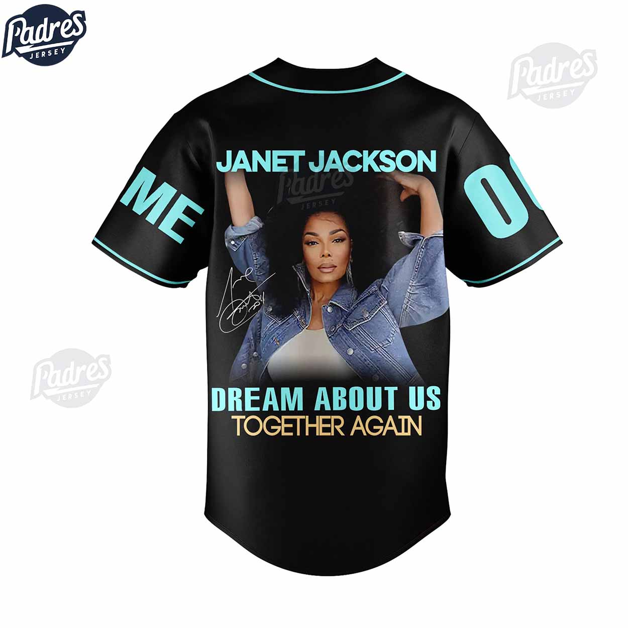 Custom Janet Jackson Together Again Baseball Jersey - Padres Jersey Oasis: Elevate Your Baseball Style Game