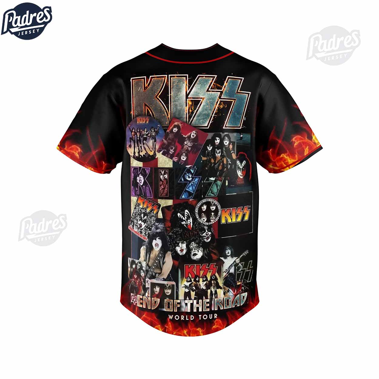 Custom Kiss World Tour Baseball Jersey - Padres Jersey Oasis: Elevate Your Baseball Style Game