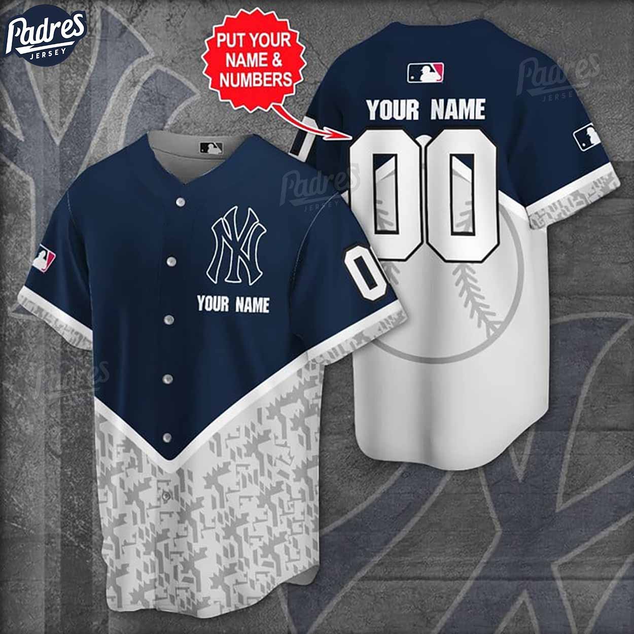 Personalized MLB New York Yankees Baseball Jersey Style - Padres Jersey Oasis: Elevate Your Baseball Style Game
