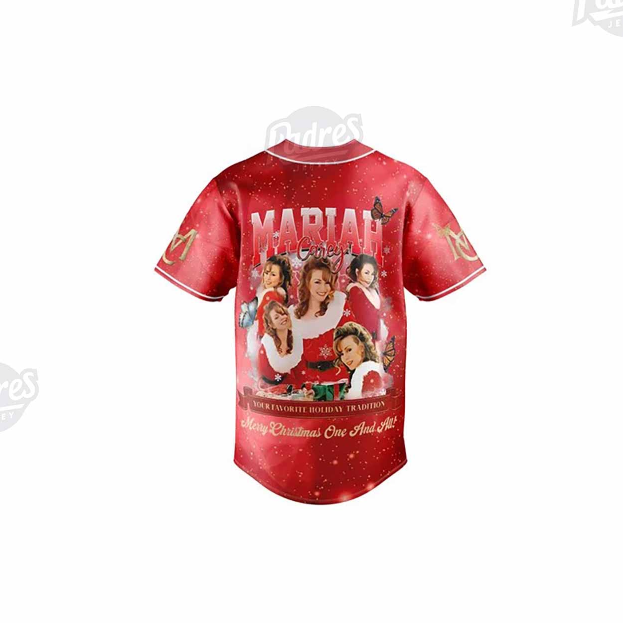 Custom Mariah Carey Merry Christmas Baseball Jersey - Padres Jersey Oasis: Elevate Your Baseball Style Game