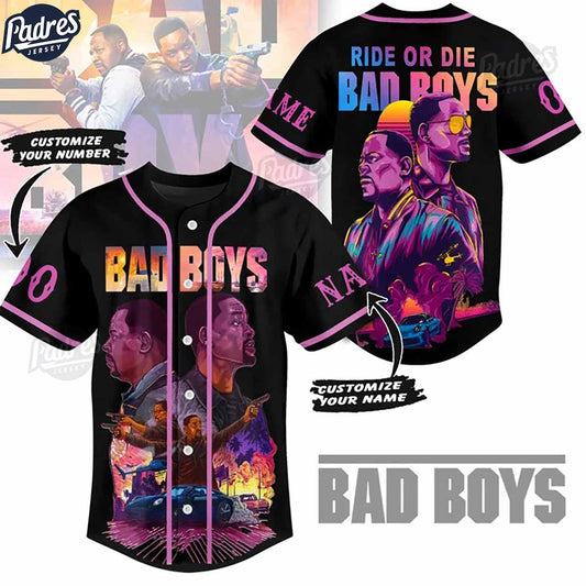 Custom Movie Bad Boys Ride Or Die Baseball Jersey - Padres Jersey Oasis: Elevate Your Baseball Style Game