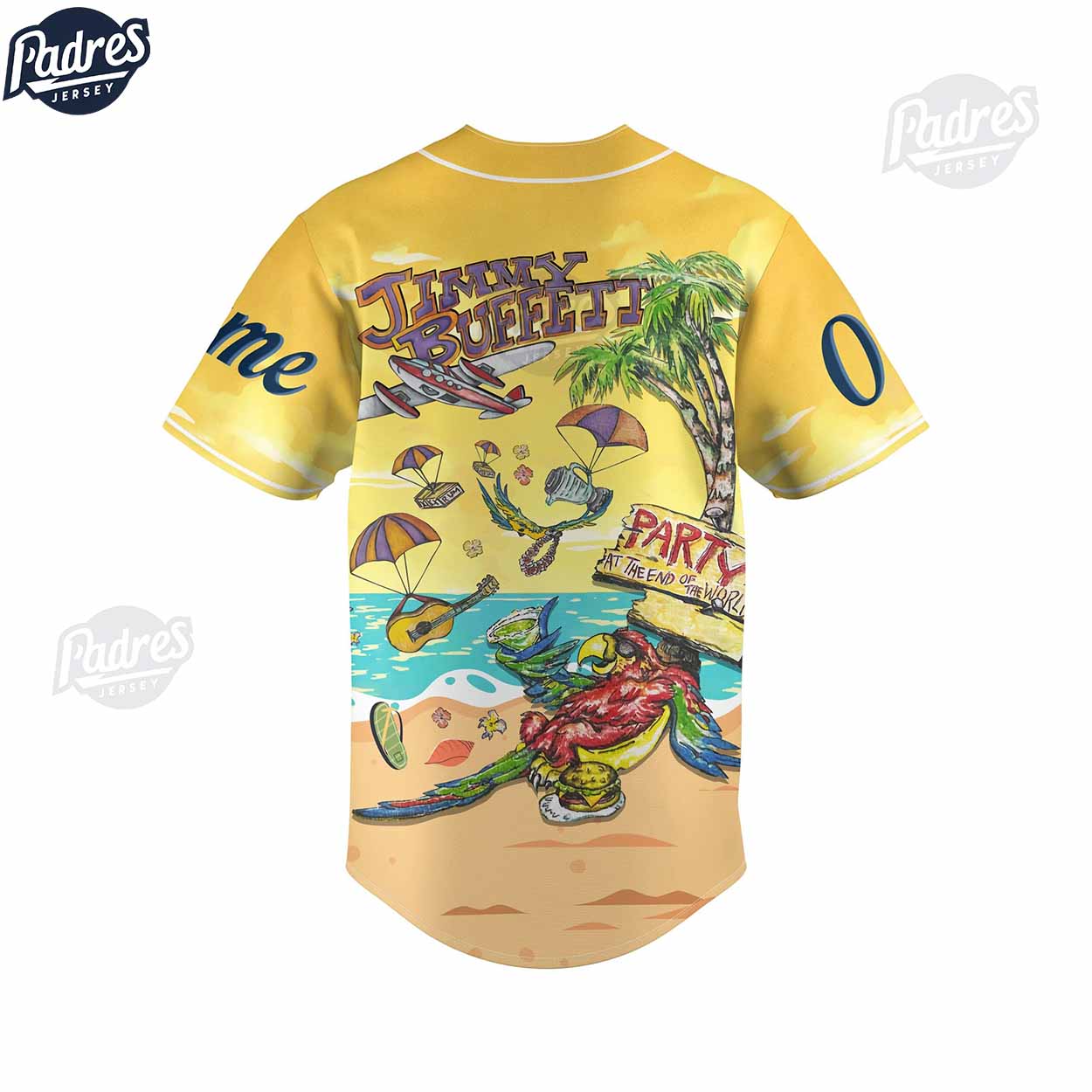 Custom Music Jimmy Buffett Margaritaville Baseball Jersey - Padres Jersey Oasis: Elevate Your Baseball Style Game