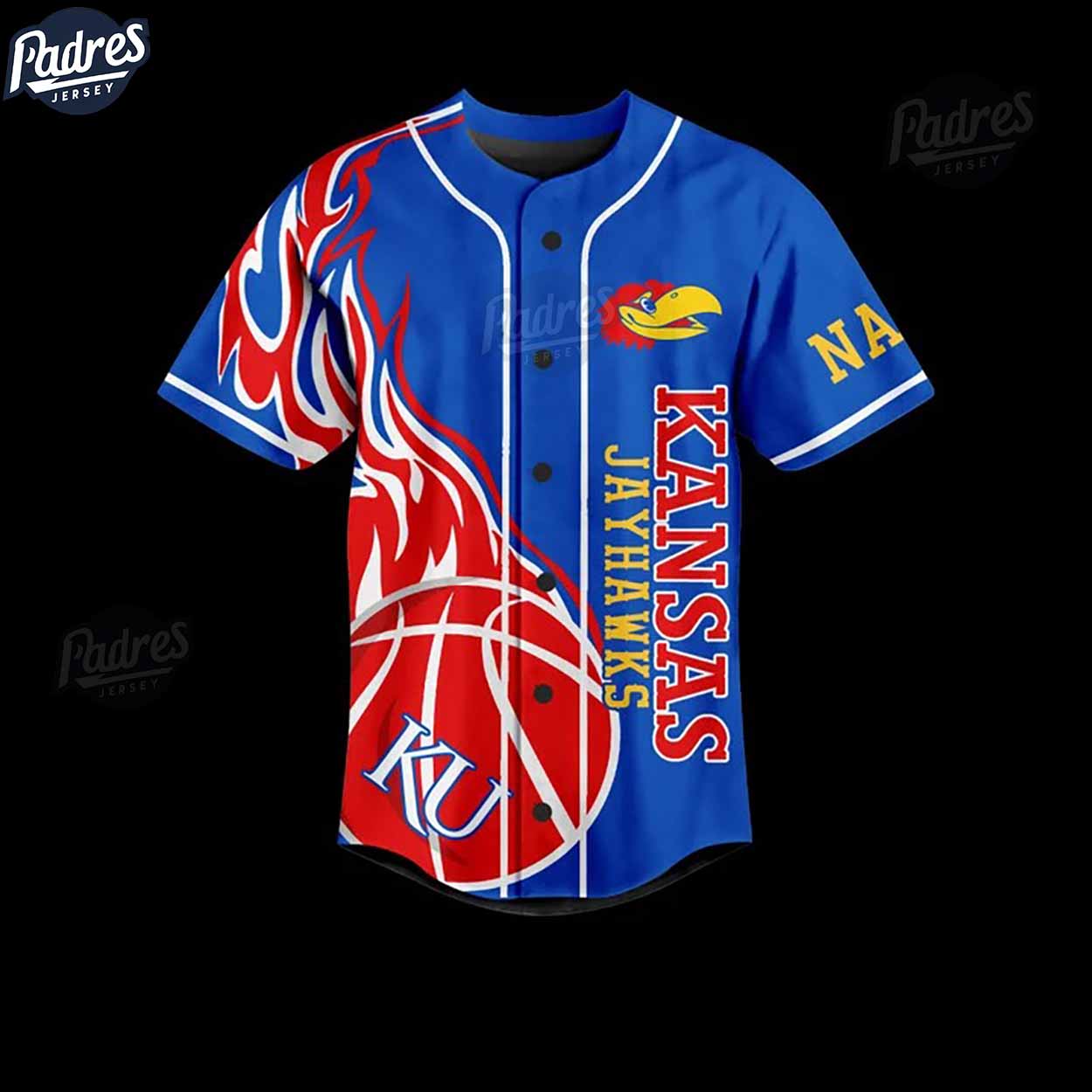 Custom NCAA Basketball Kansas JayHawks Baseball Jersey - Padres Jersey Oasis: Elevate Your Baseball Style Game