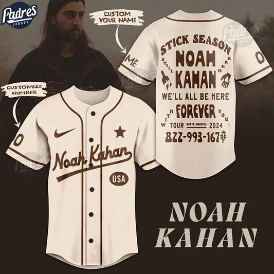 Custom Noah Kahan USA Baseball Jersey - Padres Jersey Oasis: Elevate Your Baseball Style Game
