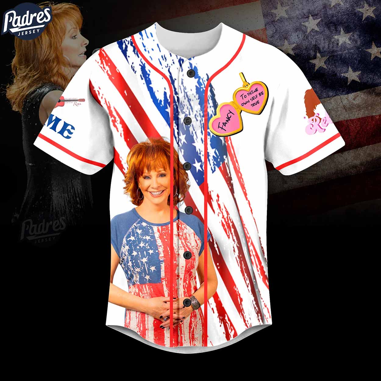 Custom Rebeca Martinez Usa Flag Baseball Jersey - Padres Jersey Oasis: Elevate Your Baseball Style Game