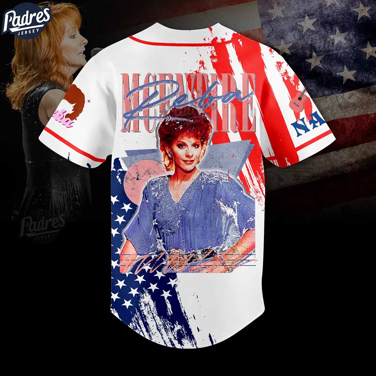 Custom Rebeca Martinez Usa Flag Baseball Jersey - Padres Jersey Oasis: Elevate Your Baseball Style Game