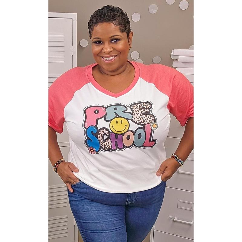 Custom Retro Grade Level Graphic V-Neck