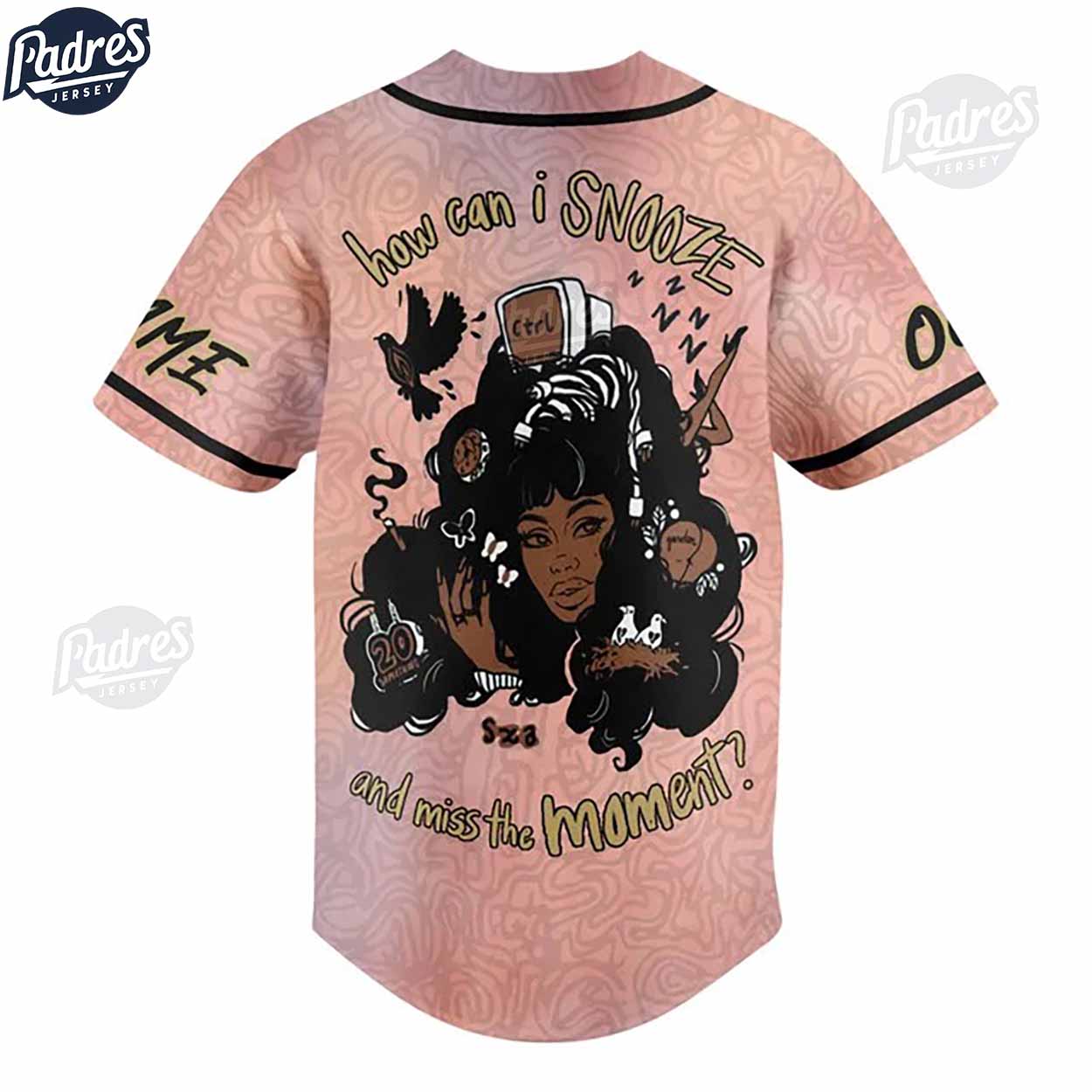 Custom SZA Baseball Jersey - Padres Jersey Oasis: Elevate Your Baseball Style Game T-Shirts, Hoodie, Sweatshirt (Image 3)