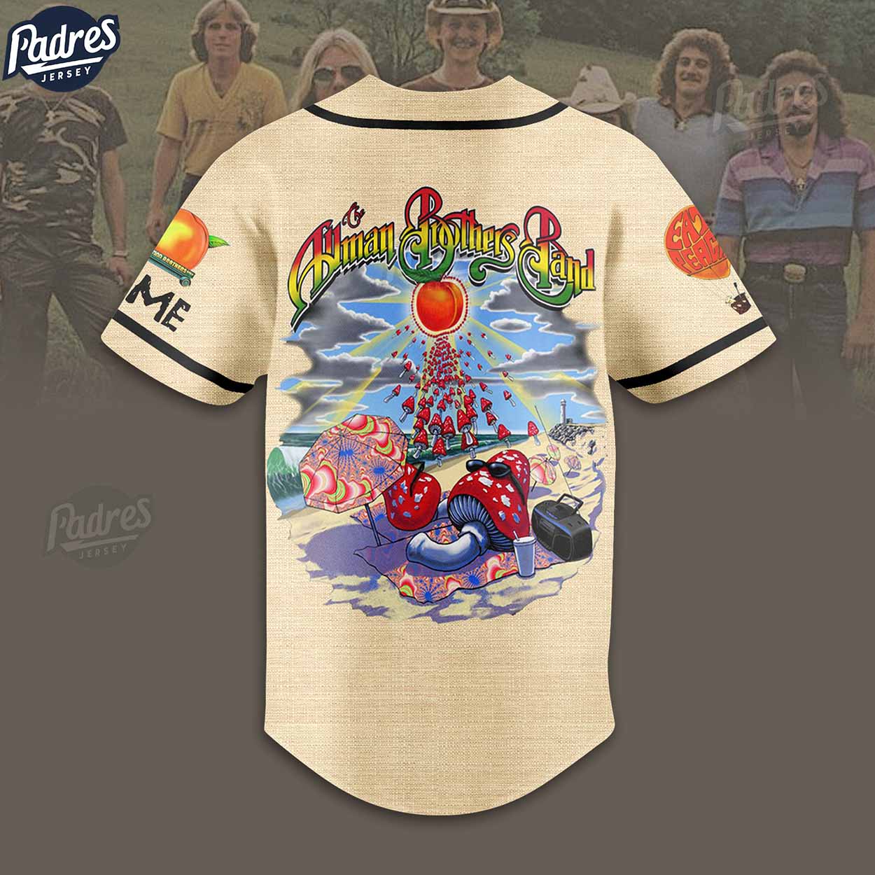 Custom The Allman Brothers Band Baseball Jersey - Padres Jersey Oasis: Elevate Your Baseball Style Game