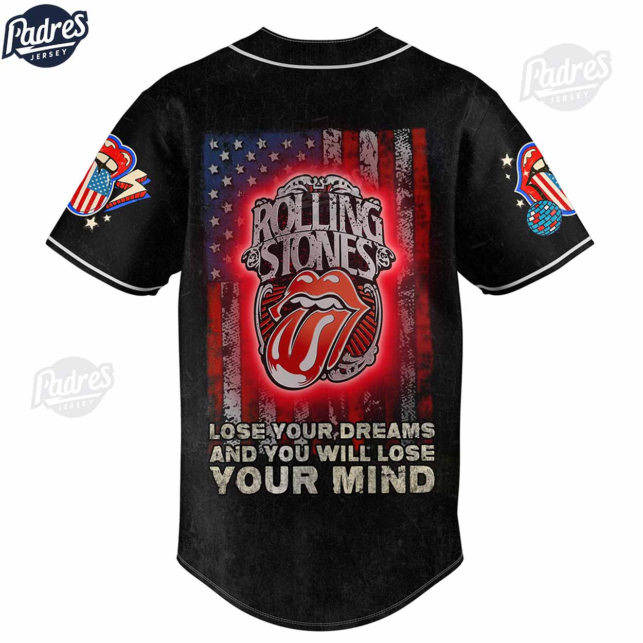 Custom The Rolling Stones Party In The USA Baseball Jersey - Padres Jersey Oasis: Elevate Your Baseball Style Game