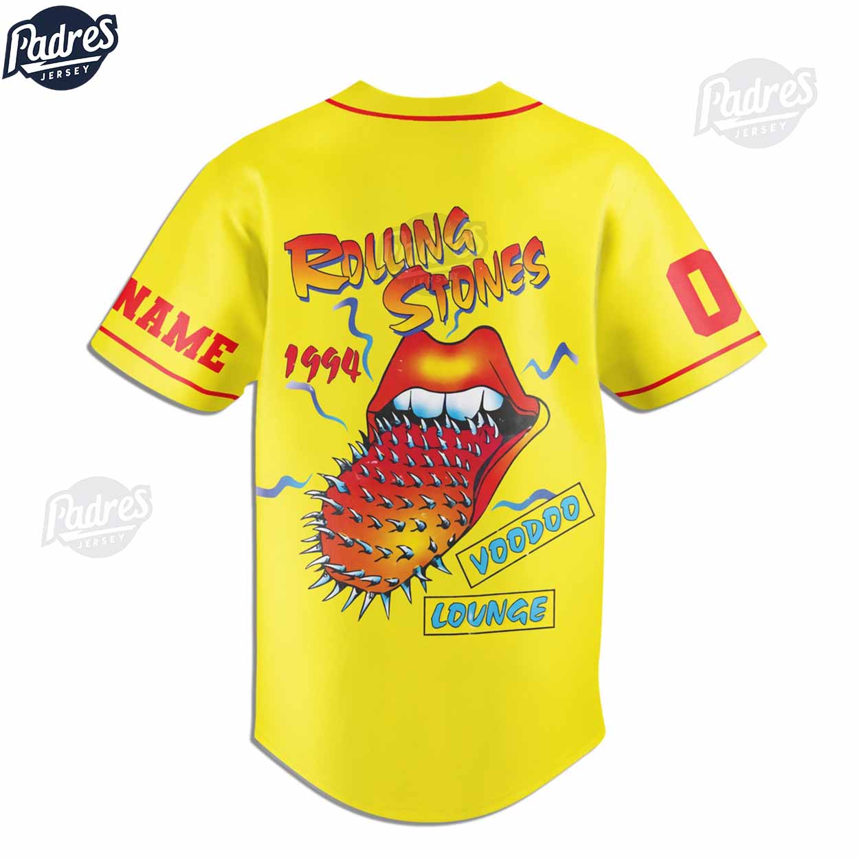 Custom The Rolling Stones Voodoo Lounge Tour Baseball Jersey Style - Padres Jersey Oasis: Elevate Your Baseball Style Game