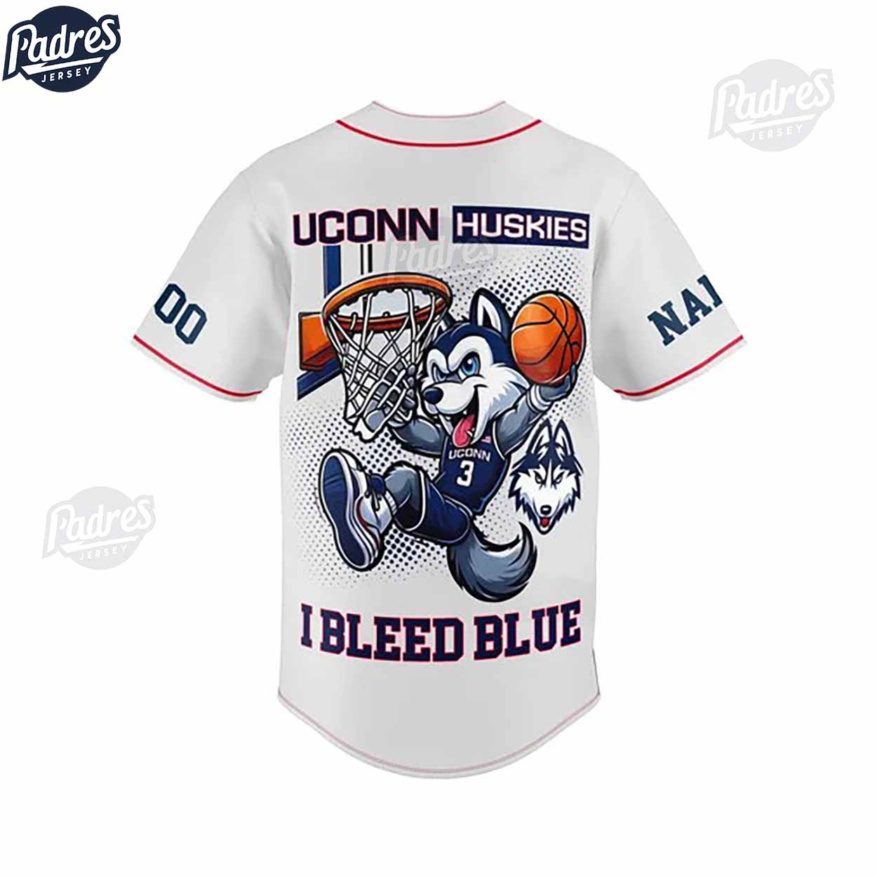 Custom Uconn Huskies 2024 Basketball Baseball Jersey - Padres Jersey Oasis: Elevate Your Baseball Style Game