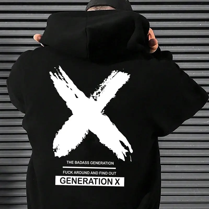 Custom Year Generation XHoodie New Version, FAFO Generation, Raised on Hose Water and Neglect, 100% Cotton, Two-Sided Design Menswear Hoodie