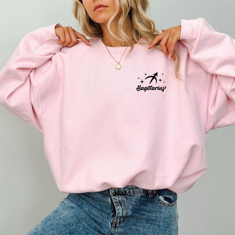 Custom Zodiac Sweatshirt, Astrology Sweaters, Unisex Zodiac Sign Crewneck, Horoscope Tops, Birthday Gift Ideas for Girls, Christmas Holiday Gifts