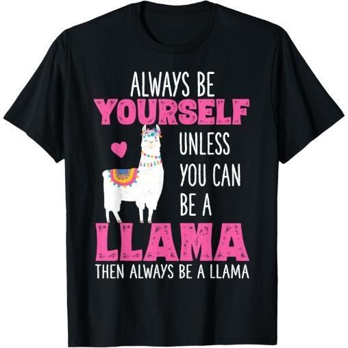 Cute Funny Llama Shirt Llamas Lover Shirts Men T-Shirt Made in USA