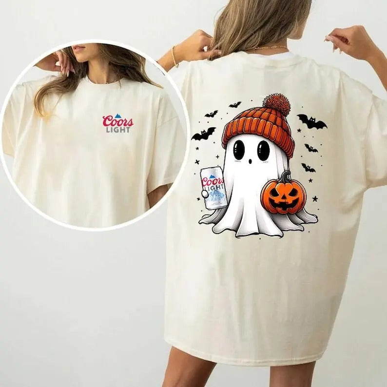 Cute Ghost on Halloween, Halloween shirt , Hoodie & Sweater, Perfect Gift, Favorite Drink, Favorite Beer halloween Gift, Holliday Gift, T-shirt, sweater and Hoodie