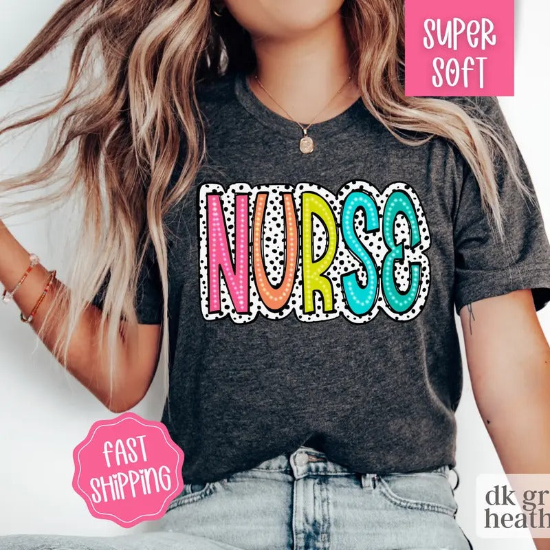 Cute Nurse Shirt, Nurse Gift, Nurse Crewneck, Nurse Appreciation Gift, Oversized Shirt, Gift for Nurse, RN Shirt, Nursing Student Gift Comfort Cotton