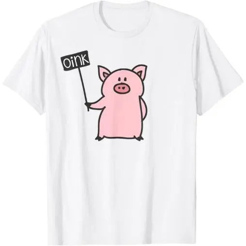 Cute Pig Oink & Piggy Pajama Piglet T-Shirt Made in USA