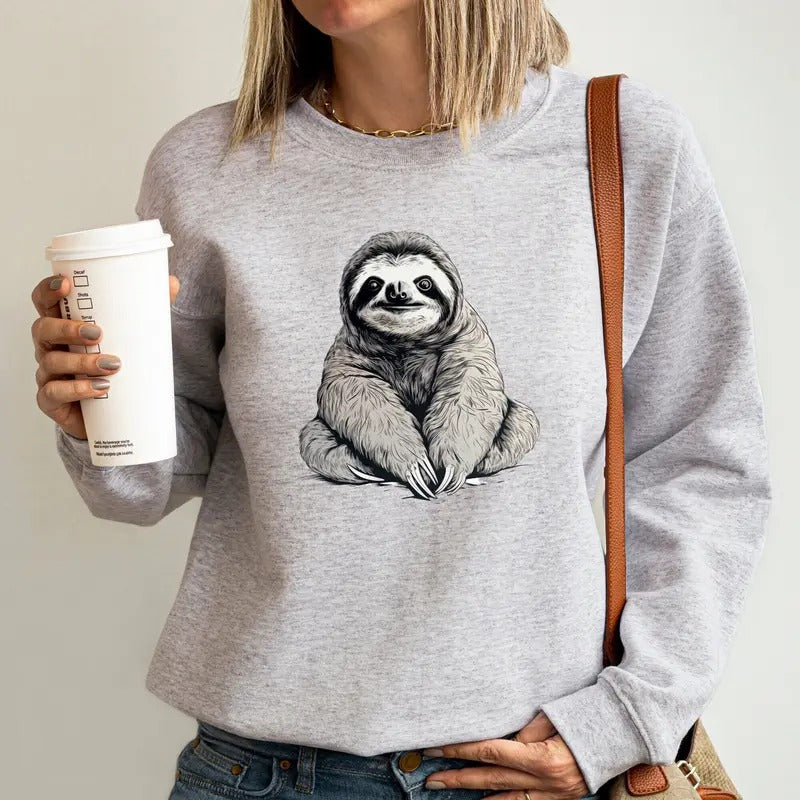 Cute Sloth Sloth Sweatshirt Fun Graphic Sloth Sweatshirt Sloth Gift Gift For Best Friend sweater and hoodie T-Shirts