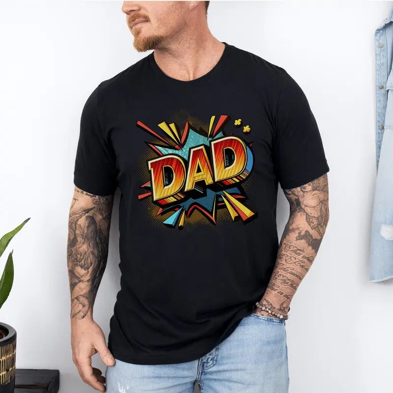 Dad Shirt, Fathers Day Shirt, Trendy Daddy Shirt, Gift for New Dad, Colors Men's shirt, Dad T-Shirt, Fathers Day Gift...