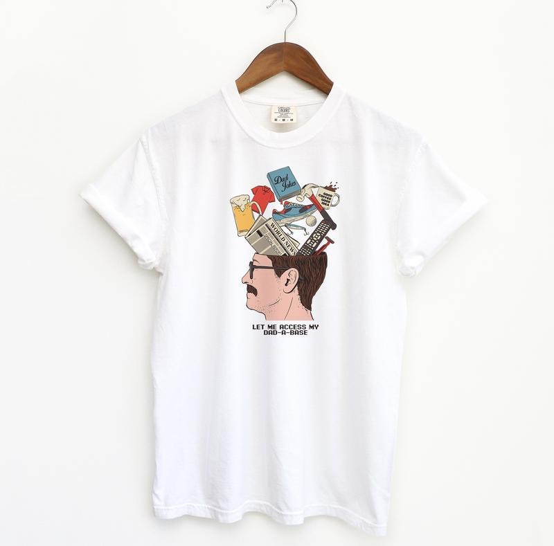 Dad-a-base Shirt, Comfort Colors New Dad Shirt, Dad Shirt, Daddy Shirt, Father's Day Shirt