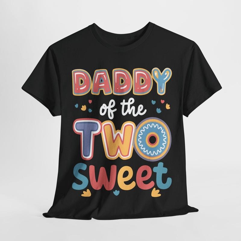 Daddy of the Two Sweet Shirt | Donut Birthday Dad Shirt | 2nd Birthday Party Clipart