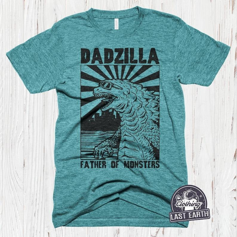 Dadzilla T-Shirt Father Day Gifts for Dad Funny Papa Tshirt Cool Daddy Dinosaur Tee style 02
