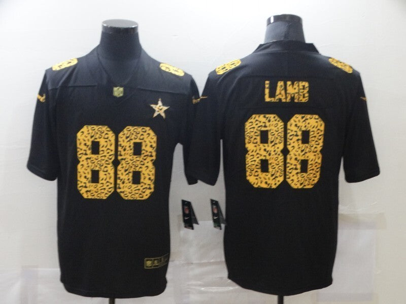 Dallas Cowboys #88 CeeDee Lamb Black Leopard Print 167