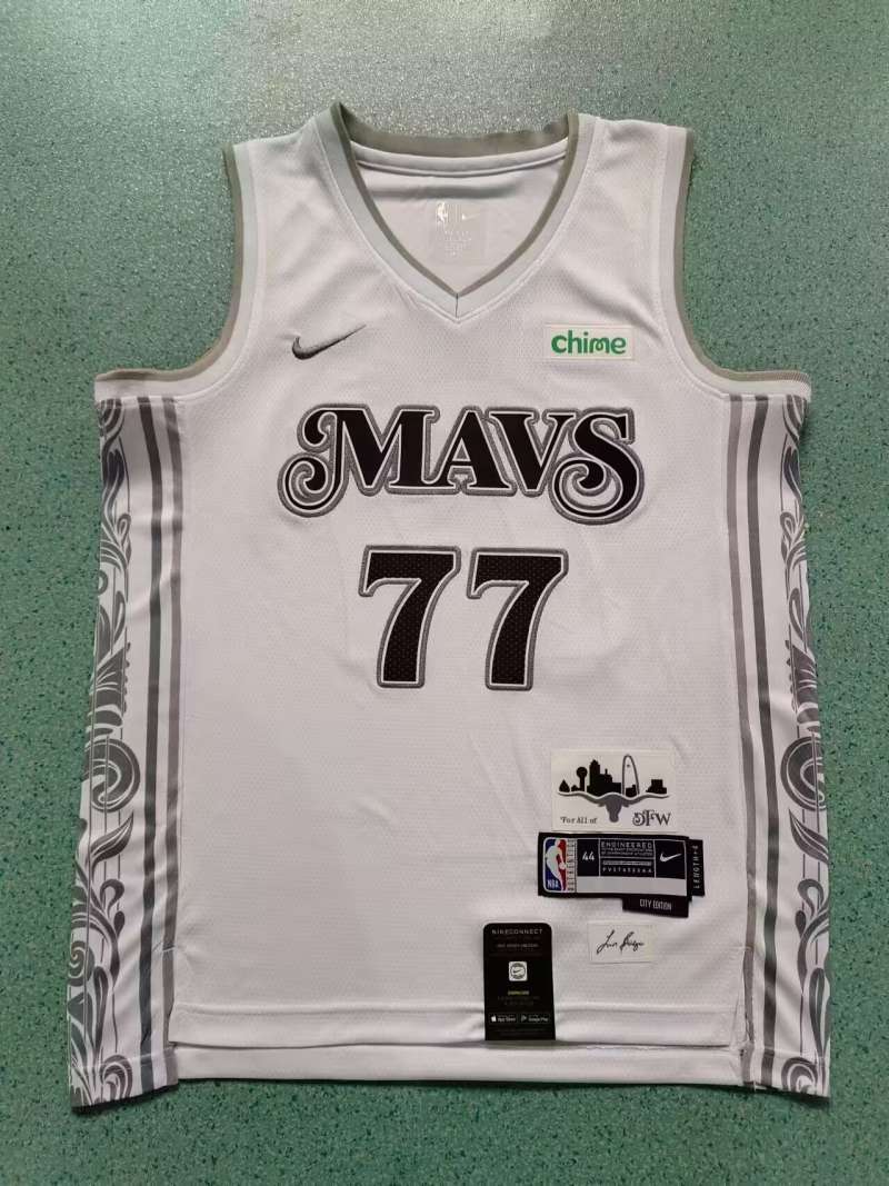 Dallas Mavericks #77 Luka Doncic New Season Mavericks 77 City Edition Style 2