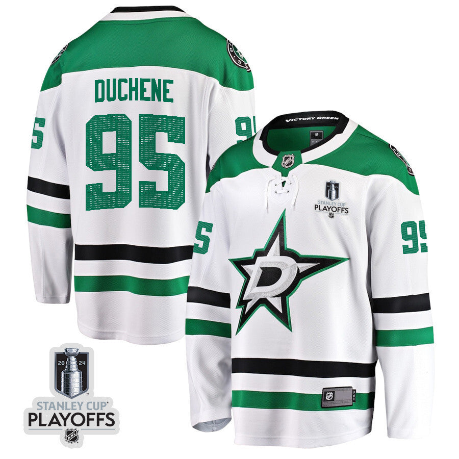 Dallas Stars #95 Matt Duchene 2024 NHL Playoffs Patch Away Breakaway Jersey