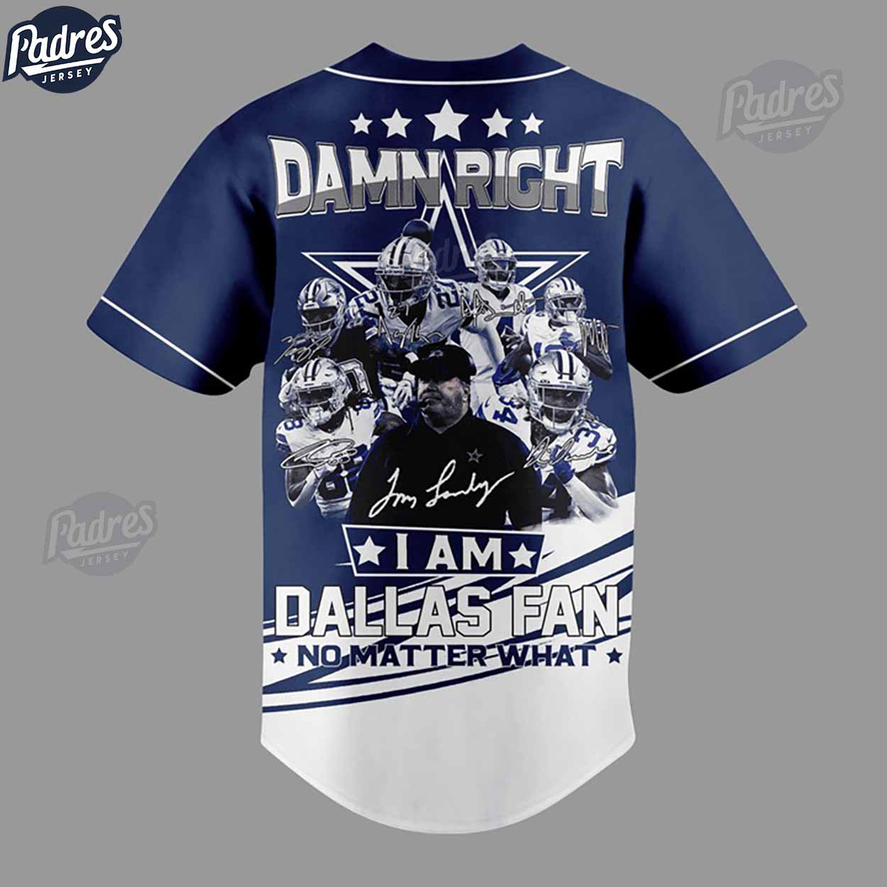 Damn Right I Am A Dallas Cowboys Fan Baseball Jersey - Padres Jersey Oasis: Elevate Your Baseball Style Game