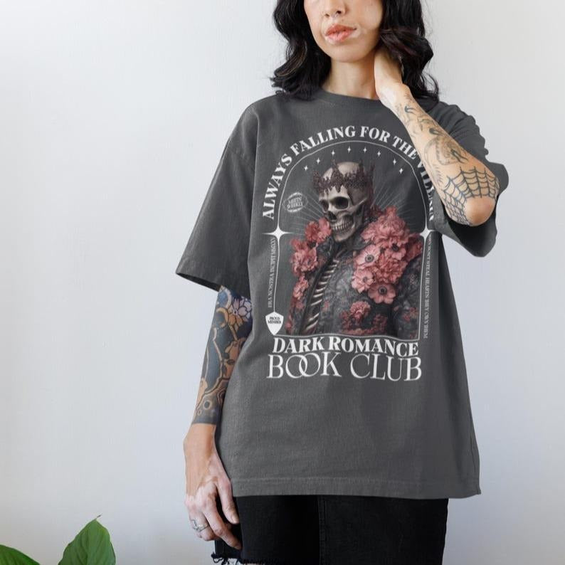 Dark Romance Shirt-Morally Grey Shirt-Booktok Merch-Bookish Merch-Gift For Readers-Romantasy Shirt-Smut Shirt-Falling For The Villain-