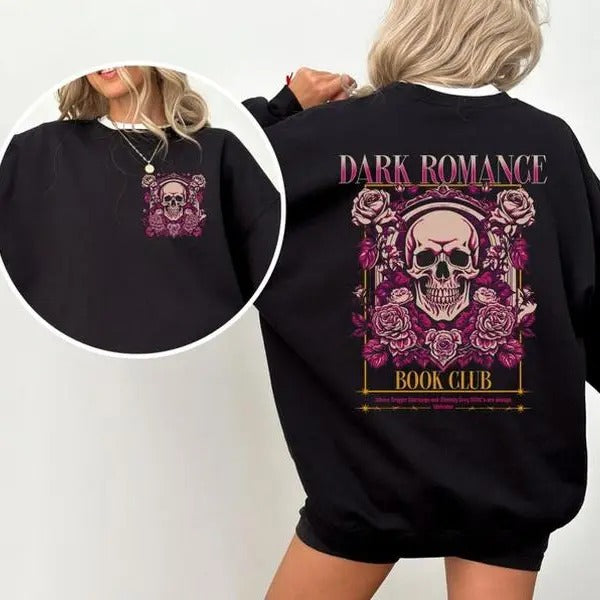 Dark Romance Sweatshirt, Dark Romance Book Club Crewneck, Morally Grey Sweatshirt, Bookish Sweatshirt, Booktok Merch, Bookish Merch