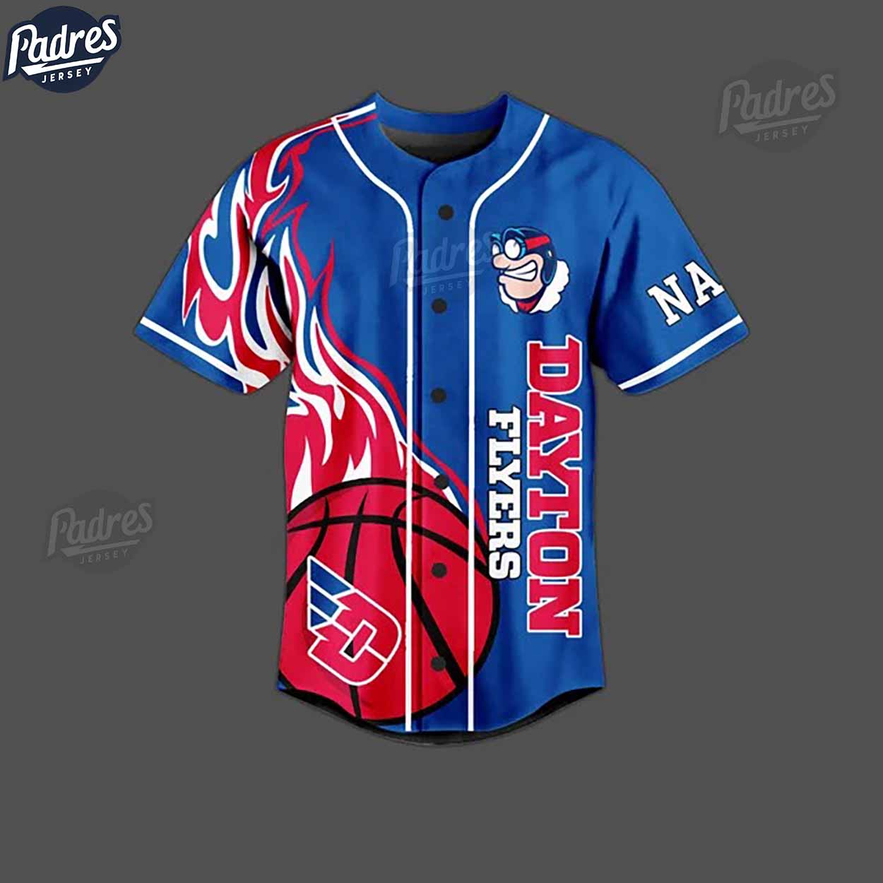 Dayton Flyers Basketball Team Custom NCAA Baseball Jersey - Padres Jersey Oasis: Elevate Your Baseball Style Game