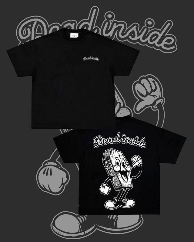 Dead Inside T-shirt - Double Sided Shirt, Unisex Shirt, Naughty Clothes Men, Menswear Classic, Classic Cotton Fabric, Cotton Fabric Menswear, Classic Menswear Oversized Pocket Sport