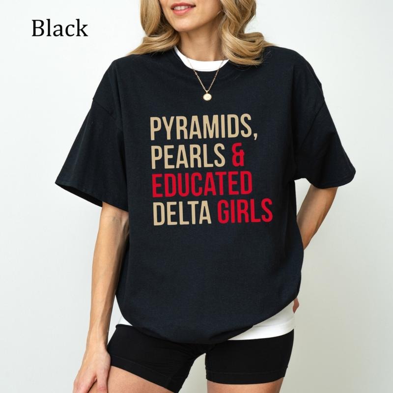 Delta Sigma Theta T-Shirt, DST 1913 Sorority Shirt, Greek Life Apparel for Women, Ultra Soft Cotton Tee, Everyday Casual Wear
