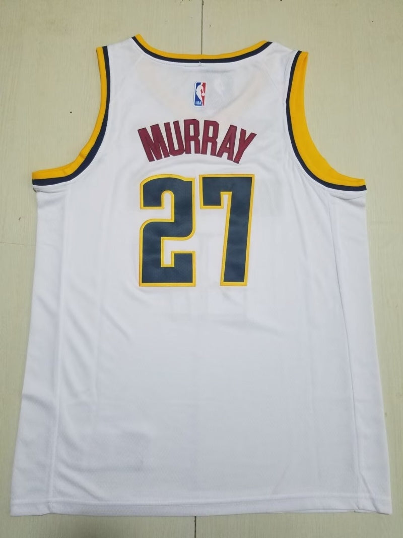 Denver Nuggets #27 Jamal Murray Nuggets 27 White s-xxl Style 1