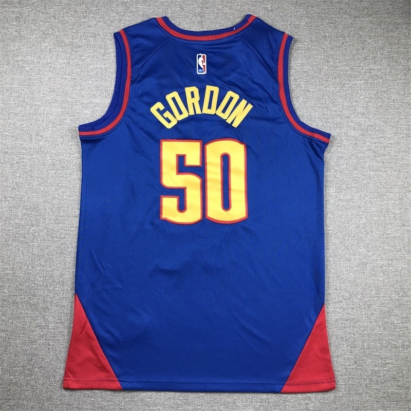 Denver Nuggets #50 Aaron Gordon 23 Nuggets 50 Blue Statement Edition Style 1