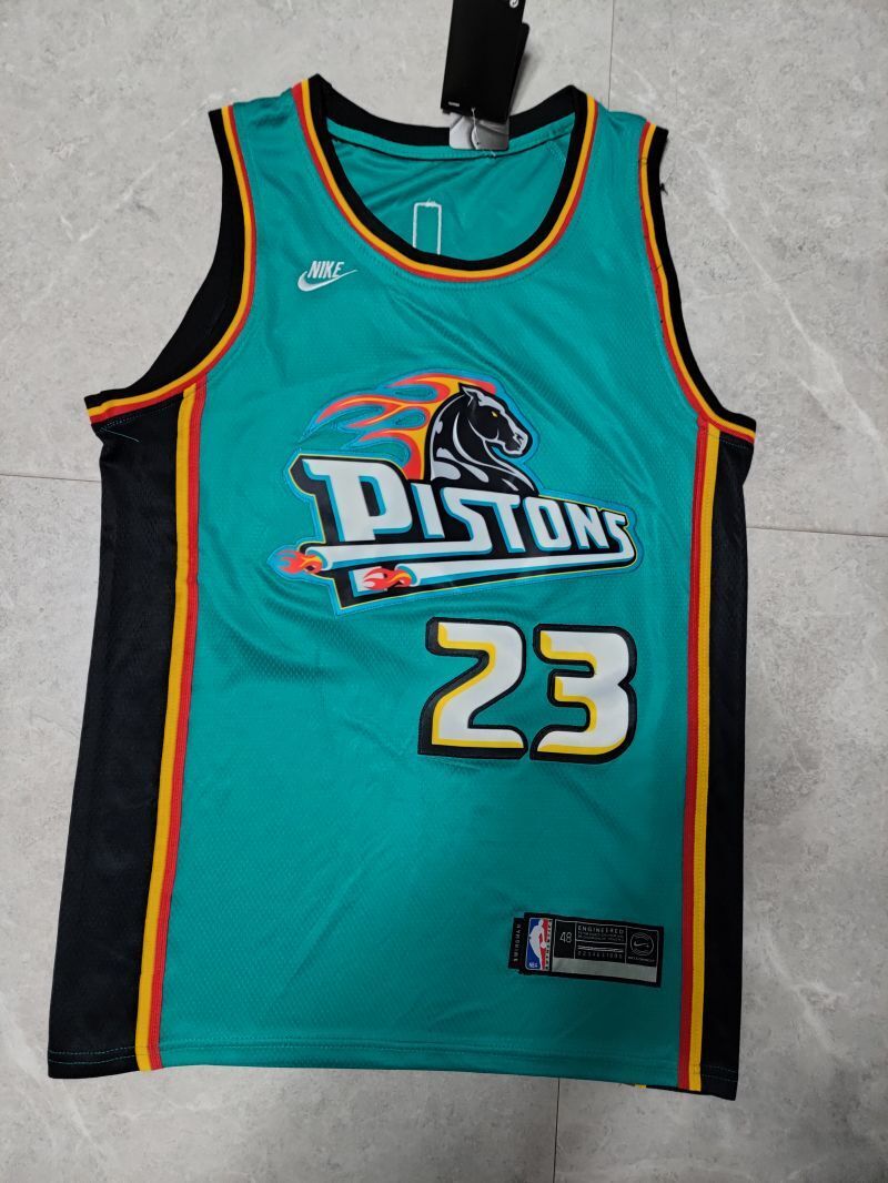 Detroit Pistons #23 Jaden Ivey 22-23 Season nba Pistons 23# Ja · Green Jersey Style 2