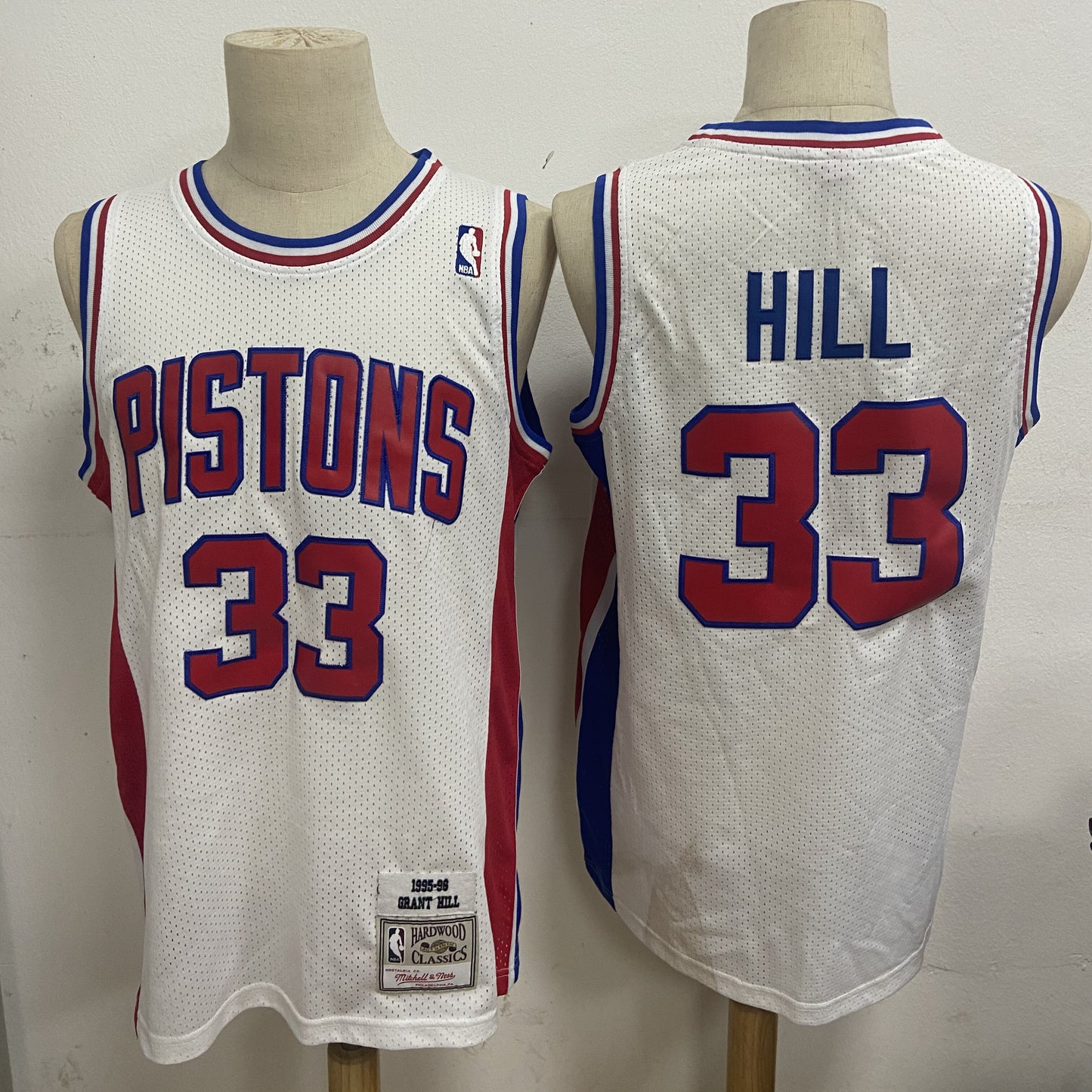 Detroit Pistons #33 Hill Style 2