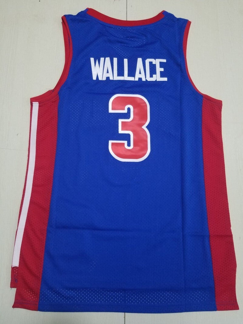 Detroit Pistons #3 Ben Wallace Pistons 3 Blue s-xxl Style 1