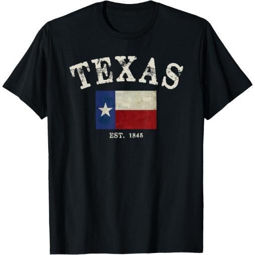 Distressed Texas State Flag T-Shirt Made in USA