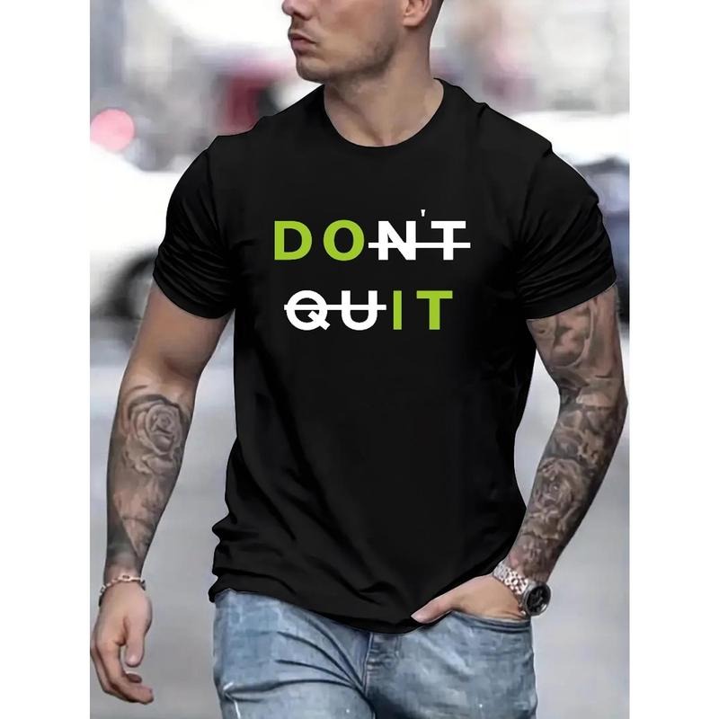Do It printed T-shirt, men's T-shirt, summer casual short-sleeved T-shirt Made in USA