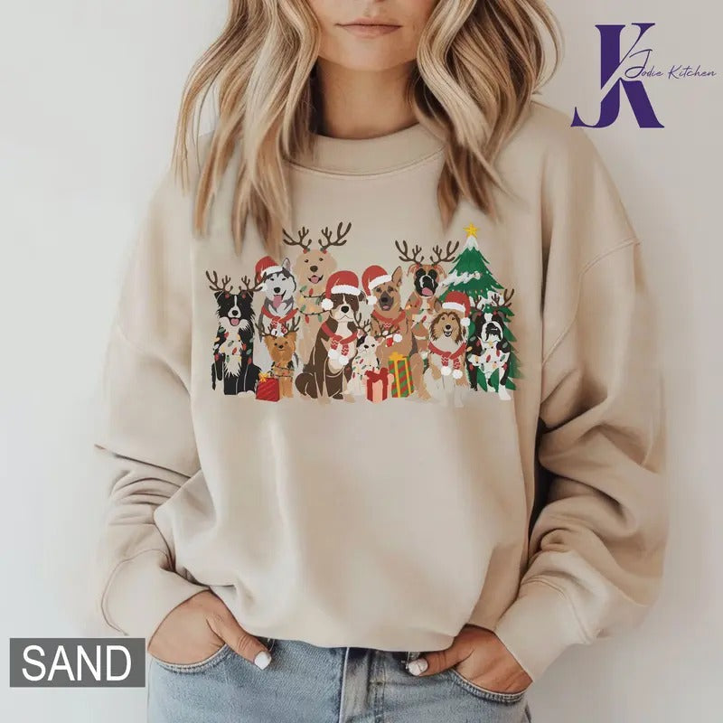 Dog Christmas Sweatshirt, Xmas Dog Sweater, Christmas Movie Shirt, Dog Lover Gif, Dog Mom Shirt, Merry Christmas Shirtstyle{n002}3