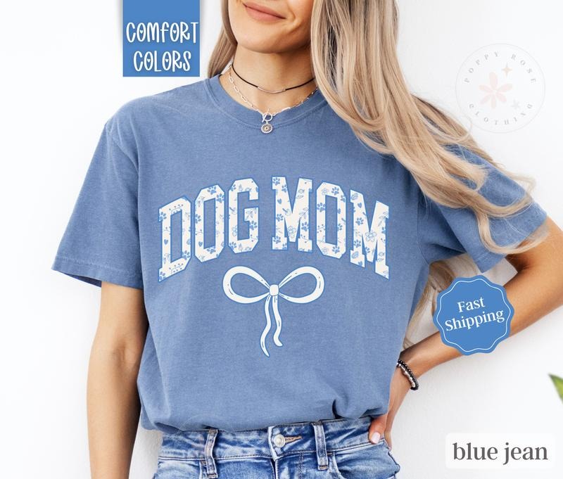 Dog Mom Shirt Comfort Colors, Dog Lover Tshirt For Dog Mamastyle{n002}2