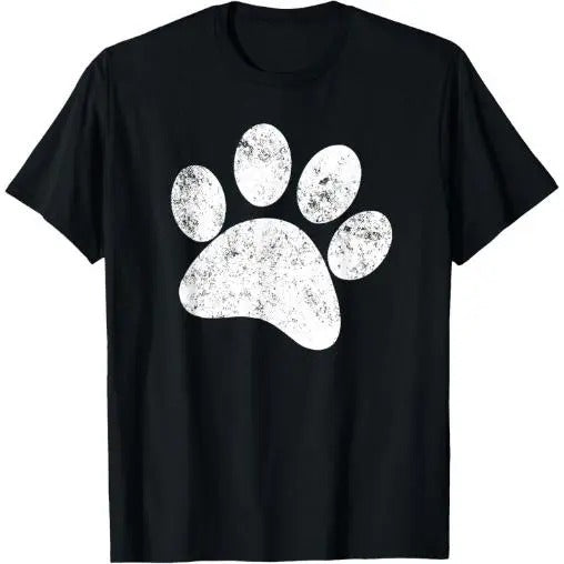 Dog Paw Print Shirt - Vintage Dog Paw T Shirt Made in USA