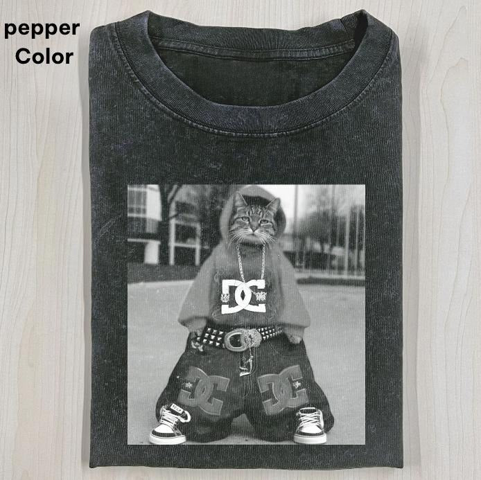 Dojo Cat Rapper Graphic T-shirt, WACKY CAT T-shirt, Retro Funny Vintage Tee, Unisex Meme Cringe Funny Dumb Shirt, FUNNY CUTE shirts for women
