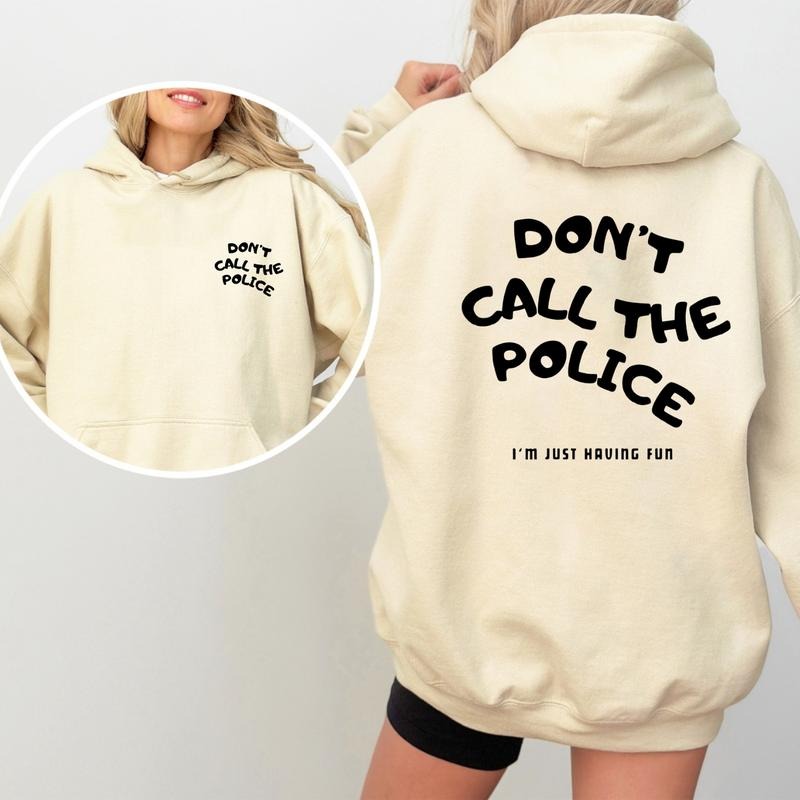 Don't Call The Police Hoodie, Funny Motorcycle Racing Pullover for Men, Bold Streetwear Top, Cotton Gift Idea for Him, Comfy Daily Fit, Heavyweight Cotton Hoodie, Gift For Him, For Her
