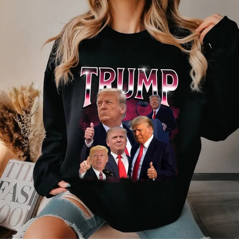Donald Trump Sweatshirt President 45 47 Election Shirt Sweatshirt
