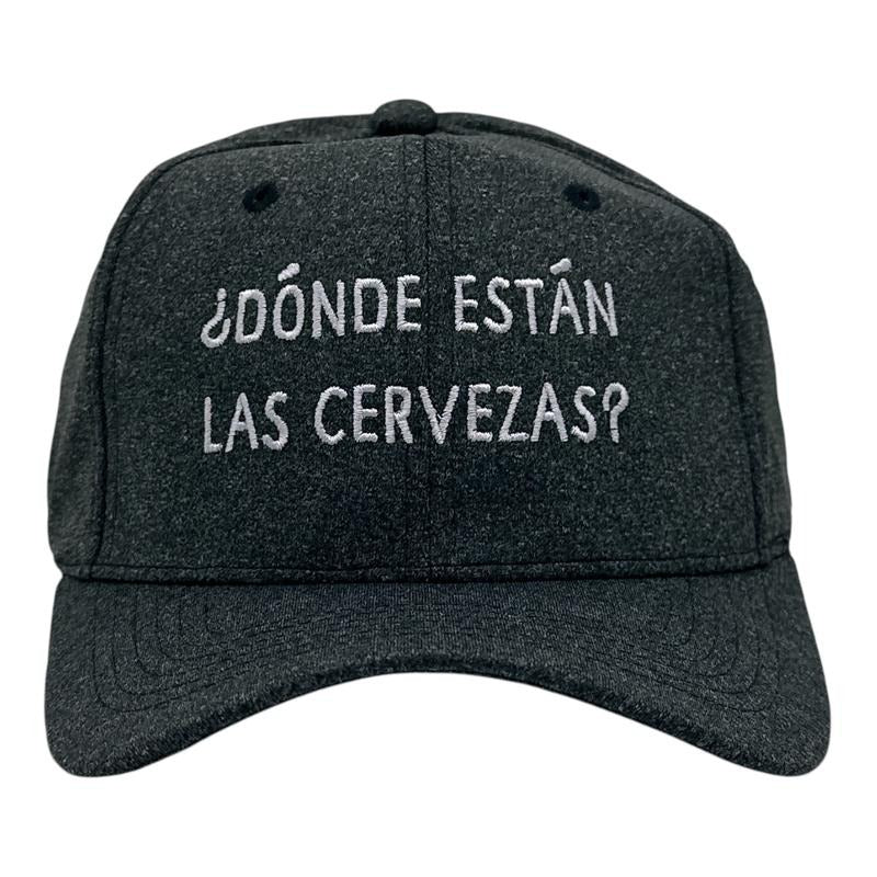 Donde Estan Las Cervezas Hat Funny Sarcastic Spanish Cinco De Mayo Graphic Novelty Cap Funny Hats Cinco De Mayo Funny Drinking Novelty Caps for Men Black - Standard